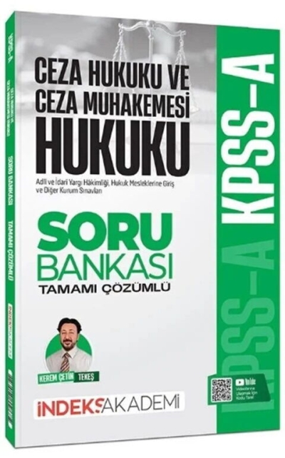 KPSS A Grubu Ceza Hukuku ve Ceza Muhakemesi Hukuku Soru Bankası Çözümlü İndeks Akademi