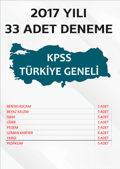 33 ADET TG DENEME 2017 YILI TG LİSTEMİZDEKİ TÜM YAYINLARI KAPSAR (TG109-TG116 ARASI) FotokoPink