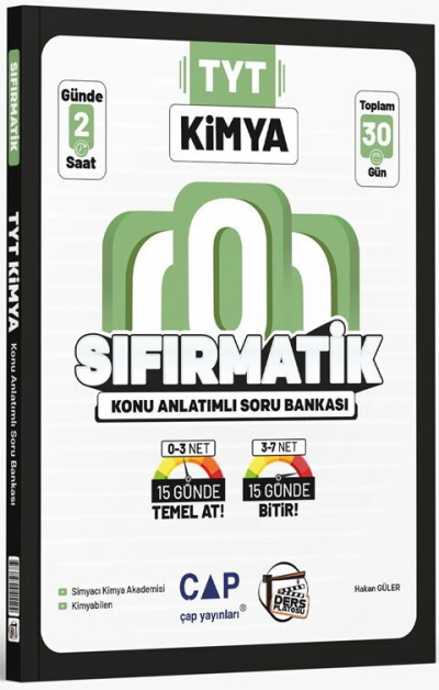 YKS TYT Kimya Sıfırmatik Konu Anlatımlı Soru Bankası Ders Platosu FotokoPink