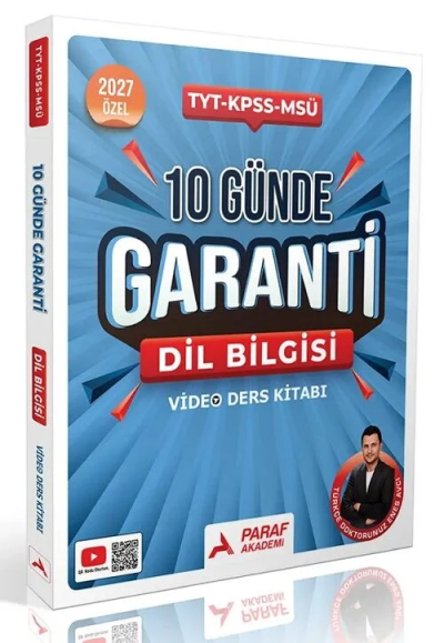 2027 TYT Dil Bilgisi Türkçe Doktorunuz 10 Günde Garanti Video Ders Kitabı Paraf Akademi FotokoPink