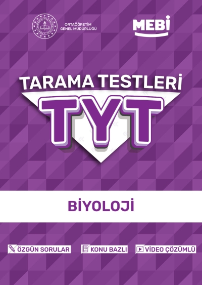 TYT Tarama Testleri Biyoloji MEBİ OGM FotokoPink