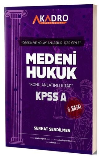 A Kadro Yayınları KPSS A Grubu Medeni Hukuk Konu Anlatımlı FotokoPink