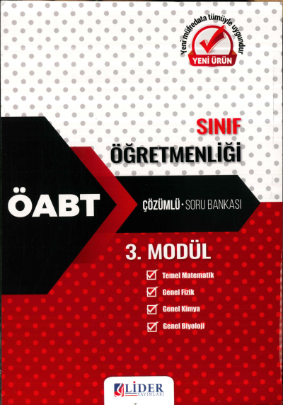 SINIF ÖĞRETMENLİĞİ 3. MODÜL (TEMEL MATEMATİK-GENEL FİZİK-GENEL KİMYA-GENEL BİYOLOJİ) ÇÖZÜMLÜ SORU BANKASI FotokoPink