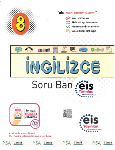 8. Sınıf Soru Bankası İngilizce Eis Yayınları FotokoPink