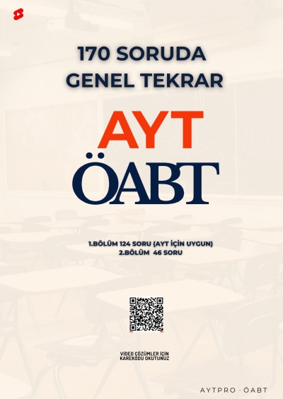 BilgeMatics Hüseyin Hoca ÖABT Matematik 170 Soruda Tekrar (AYT İçin Uygun) FotokoPink